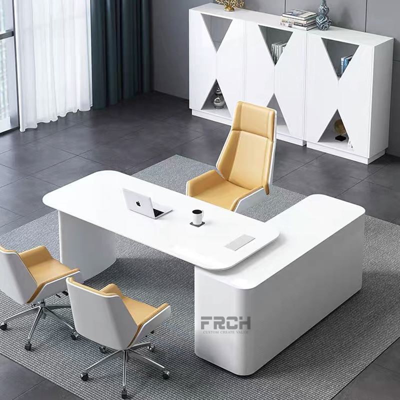 creative L shaped executive office desk with storage