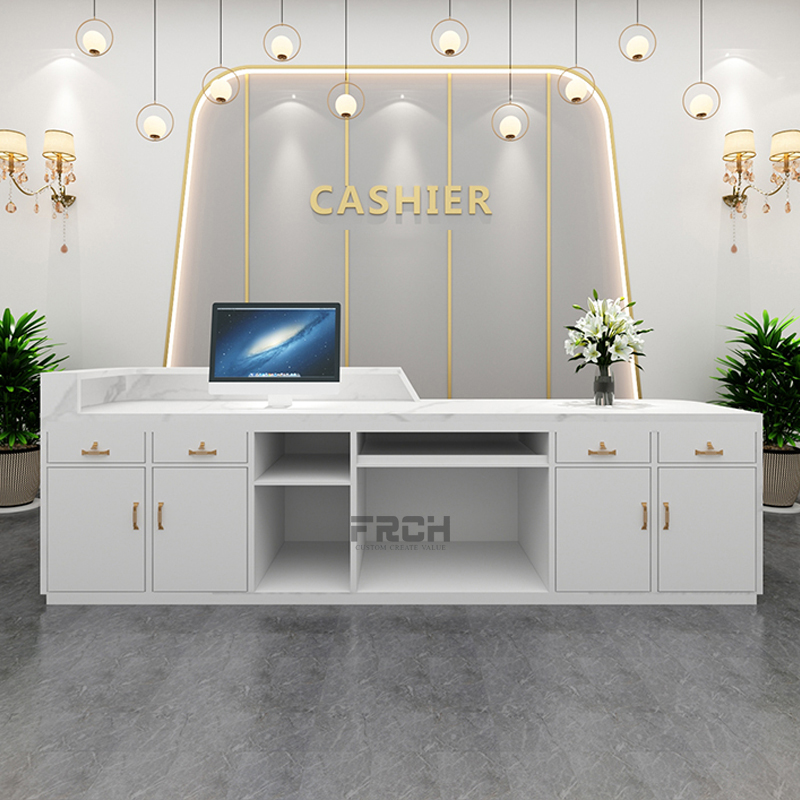 dental salon office bespoke modular reception desk